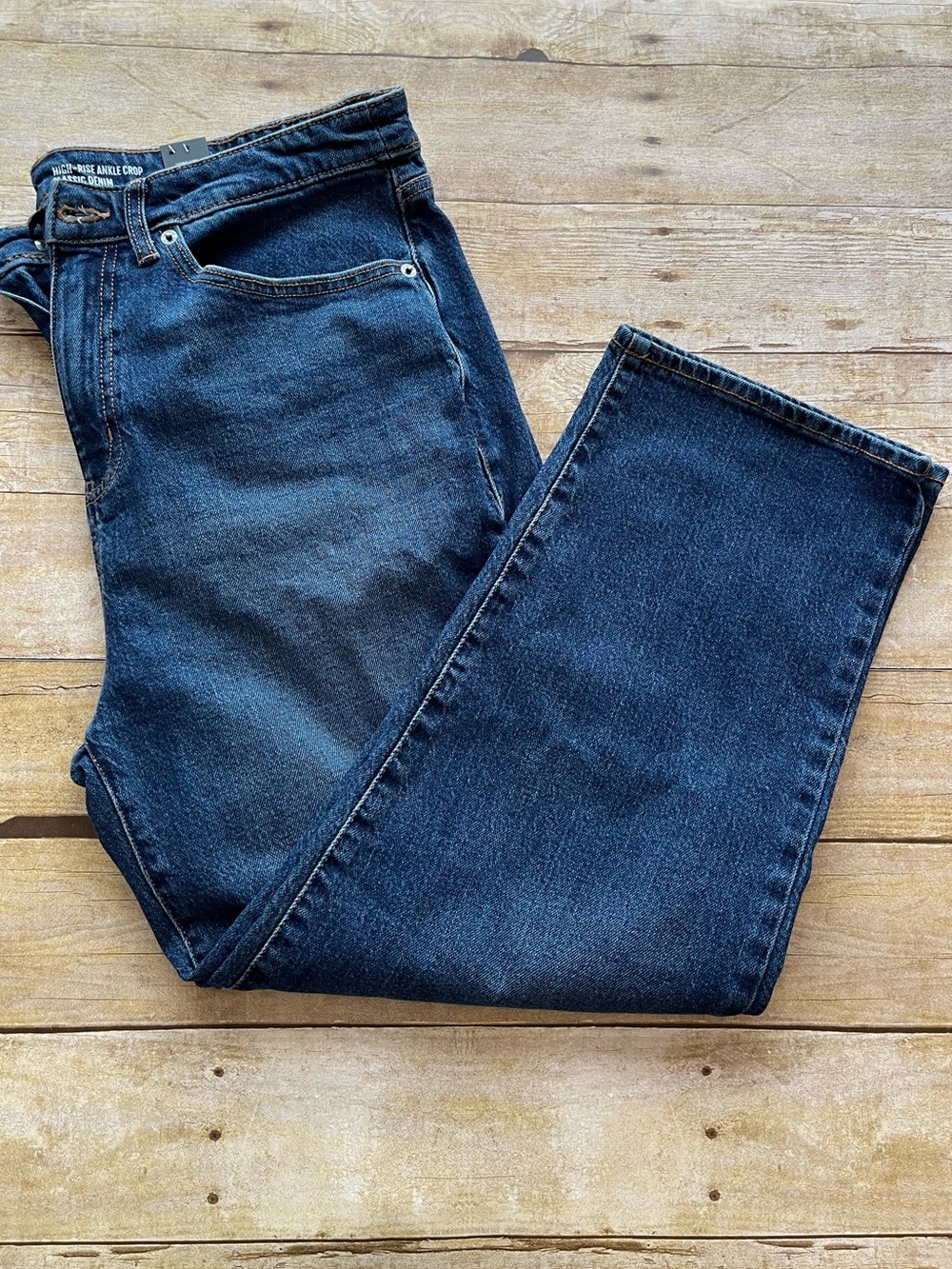 Torrid Women’s Adjustable High-Rise Straight Ankle Cropped Denim Jeans 10R NWT